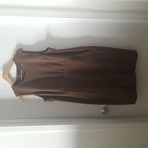 Plus Size Striped Stretch Tank Dress